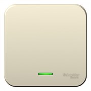 Blanca наружняя молочная выключатель 1-клавишный с подсветкой, 6А, 250В BLNVA061102