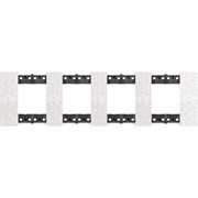 BTicino Living now Пиксель рамка немецкий стандарт 4 поста (2+2+2+2 мод) KA4802M4MW