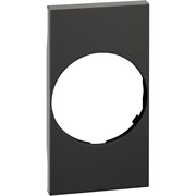 BTicino Living now чёрный лицевая панель для розеток 2К+З немецкого стандарта 2 мод KG04