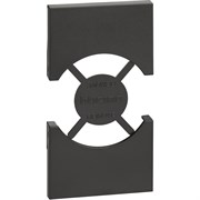 BTicino Living now чёрный лицевая панель для розеток 2К+З немецкого/итальянского стандарта 2 мод KG03