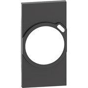 BTicino Living now чёрный лицевая панель для комбинированных розеток 2К+З/USB 2 мод KG63