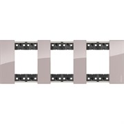 BTicino Living now Аура рамка немецкий стандарт 3 поста (2+2+2 мод) KA4802M3DM