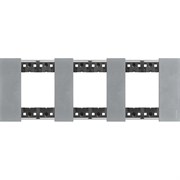 BTicino Living now Луна рамка немецкий стандарт 3 поста (2+2+2 мод) KA4802M3NW