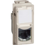 BTicino Living now песочный розетка компьютерная RJ45 cat5e UTP 1 мод KM4279C5E