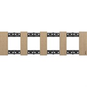 BTicino Living now Дуб рамка немецкий стандарт 4 поста (2+2+2+2 мод) KA4802M4LM
