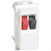 BTicino Living now белый розетка для аудиоколонок стерео 1 мод KW4294