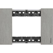 BTicino Living now Сталь рамка итальянский стандарт 3 мод KA4803ZG