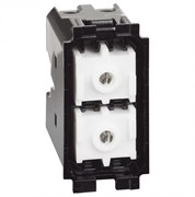 BTicino Living now Выключатель кнопочный двойной без фиксации.10А ~250В.1 модуль K4036