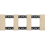 BTicino Living now Золото рамка немецкий стандарт 3 поста (2+2+2 мод) KA4802M3ZW