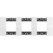 BTicino Living now Пиксель рамка немецкий стандарт 3 поста (2+2+2 мод) KA4802M3MW