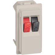 BTicino Living now песочный розетка для аудиоколонок стерео 1 мод KM4294