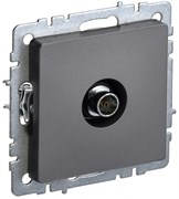 IEK Brite Base сталь розетка TV оконечнаяная BR-A10-O-K46