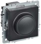 IEK Brite Base чёрный светорегулятор поворотно нажимной 600Вт BR-D20-0600-K02
