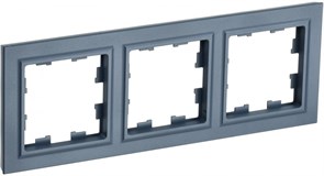 IEK Brite Base маренго рамка 3 места BR-M32-K35