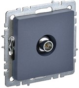 IEK Brite Base маренго розетка TV оконечнаяная BR-A10-O-K35