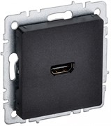 IEK Brite Base чёрный розетка HDMI BR-H10-K02