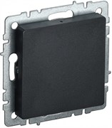 IEK Brite Base чёрный заглушка c суппортом BR-PL10-K02