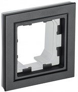 IEK Brite Base чёрный рамка 1 место IP44 BR-M12-44-K02
