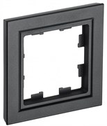 IEK Brite Base чёрный рамка 1 место BR-M12-K02