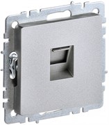 IEK Brite Base алюминий розетка компьютерная RJ45 кат.5E BR-K10-1-K47
