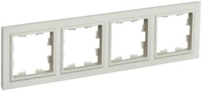 IEK Brite Base бежевый рамка 4 места BR-M42-K10
