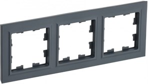 IEK Brite Base графит рамка 3 места BR-M32-K53