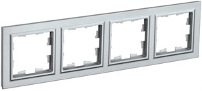 IEK Brite Base алюминий рамка 4 места BR-M42-K47