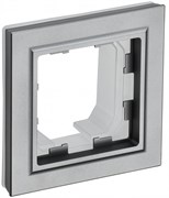 IEK Brite Base сталь рамка 1 место IP44 BR-M12-44-K46