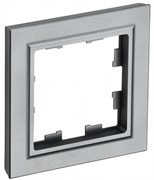 IEK Brite Base сталь рамка 1 место BR-M12-K46