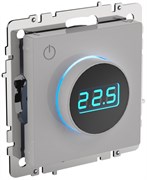 IEK Brite Base белый термостат электронный с индикацией  (терморегулятор) BR-RT11-K01