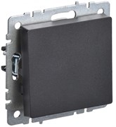 IEK Brite Base чёрный выключатель 1 - клавишный перекрёстный 10А BR-V13-0-10-K02