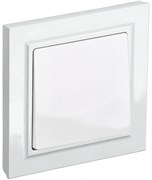IEK Brite белый выключатель 1-клавишный 10А в сборе BR-V10-0-10-K01-F