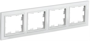 IEK Brite Base белый рамка 4 места BR-M42-K01