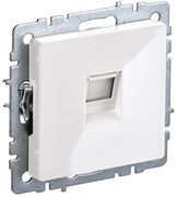 IEK Brite Base белый розетка компьютерная RJ45 кат.5E BR-K10-1-K01