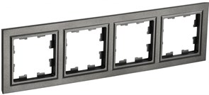 IEK Brite Base тёмная бронза рамка 4 места BR-M42-K45