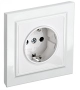 IEK Brite белый розетка 1-м с заземлением, с защитными шторками 16А в сборе BR-R14-16-K01-F