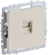 IEK Brite Base бежевый розетка компьютерная RJ45 кат.5E BR-K10-1-K10