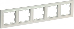 IEK Brite Base жемчуг рамка 5 мест BR-M52-K36