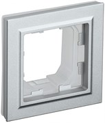 IEK Brite Base алюминий рамка 1 место IP44 BR-M12-44-K47