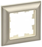 IEK Brite Decor шампань 3D-форма рамка 1 место BR-M12-12-3-K10