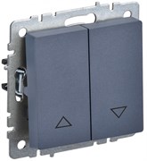 IEK Brite Base маренго выключатель жалюзи 10А BR-V15-0-10-K35