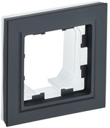 IEK Brite Base графит рамка 1 место IP44 BR-M12-44-K53
