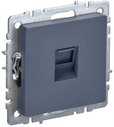 IEK Brite Base маренго розетка компьютерная RJ45 кат.6 BR-K10-2-K35