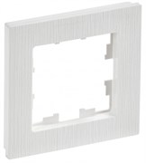 IEK Brite Decor белый рифленый рамка 1 место BR-M12-51-K01