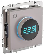 IEK Brite Base жемчуг термостат электронный с индикацией  (терморегулятор) BR-RT11-K36