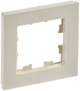 IEK Brite Decor бежевый рифленый рамка 1 место BR-M12-51-K10