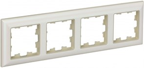 IEK Brite Decor жемчуг 3D-форма рамка 4-места BR-M42-12-1-K10