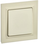 IEK Brite бежевый выключатель 1-клавишный 10А в сборе BR-V10-0-10-K10-F