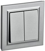 IEK Brite Base алюминий 2-кл. 10А в сборе BR-V20-0-10-K47-F