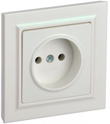 IEK Brite жемчуг розетка без заземления, шторок, 10А в сборе BR-R10-10-K36-F